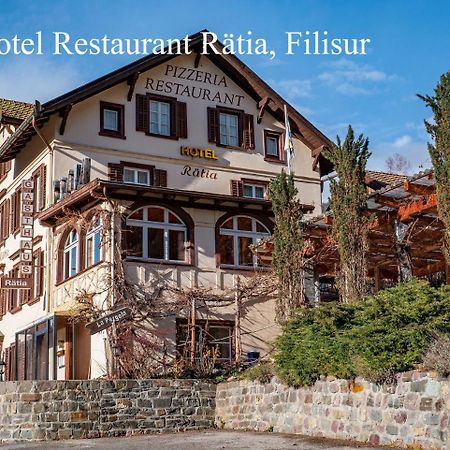 Hotel Restaurant Raetia Filisur Exterior foto